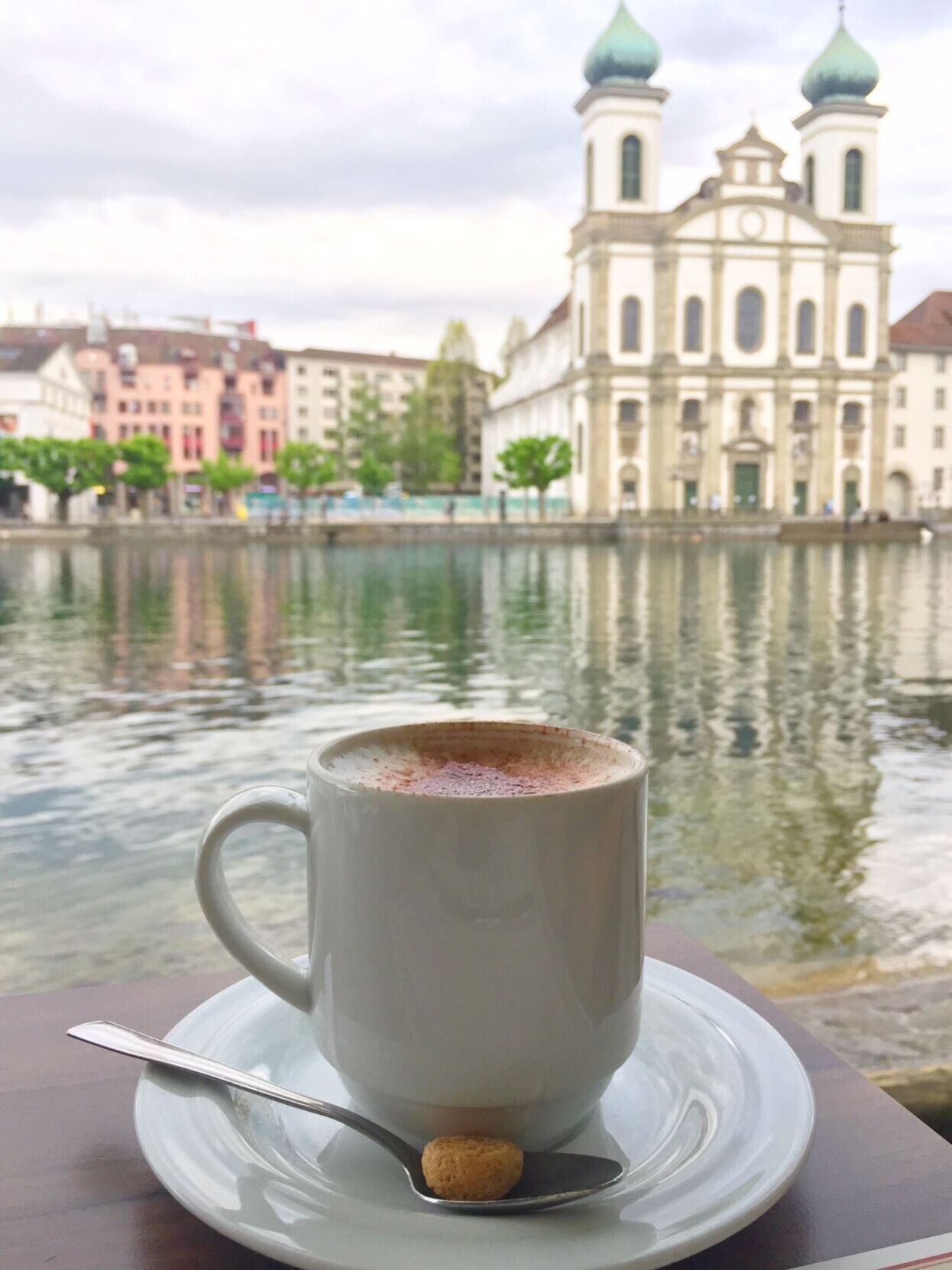 Cappuccino in Lucerne, Switzerland